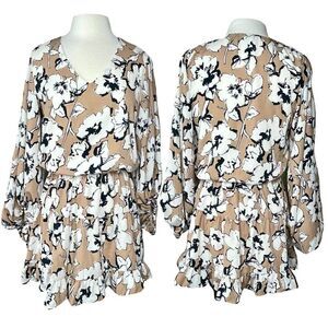 VICI Tychee V Neck Floral Mini Dress